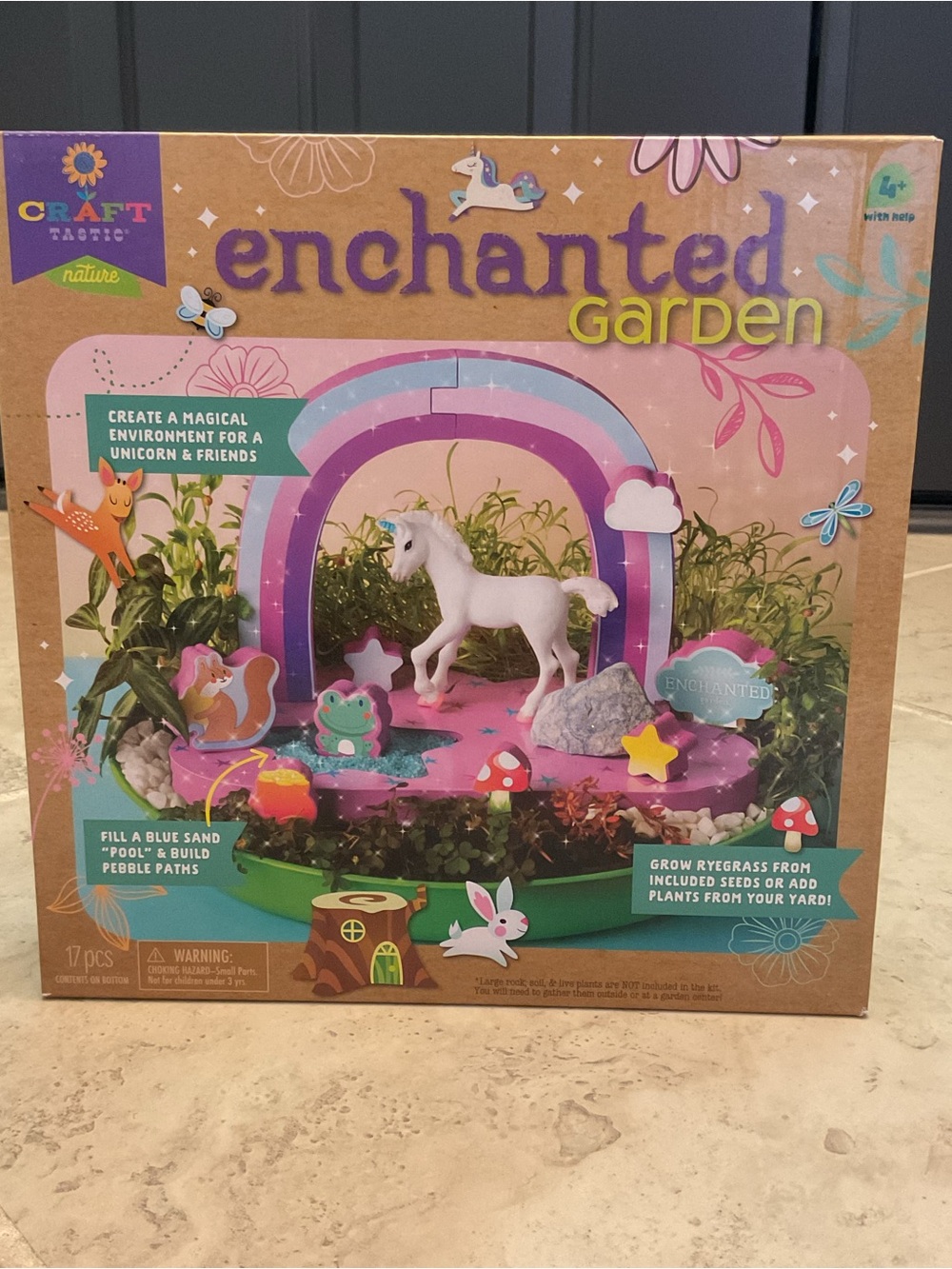 Craft tastic Nature Enchanted Garden Unicorn crafting -Pink & Purple NWOT Age 4+
